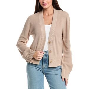 7 For All Mankind Womens Cozy Cardigan, Brown